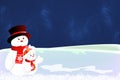 Snowman Christmas Card