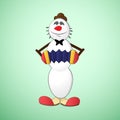 Snowman clown