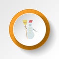 Snowman color icon. Elements of winter wonderland multi colored icons. Premium quality graphic design icon Royalty Free Stock Photo