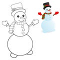 Snowman coloring pages