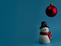 Snowman , Composition of the Christmas decorations Royalty Free Stock Photo