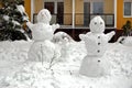 Snowman familie