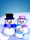 Snowman Family 1