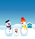 Snowman family