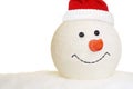 Snowman head with hat Royalty Free Stock Photo