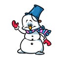 Snowman Hello! cartoon