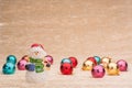Snowman with ÃÂ¡hristmas balls Royalty Free Stock Photo