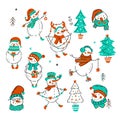 Snowman icon Christmas vector.