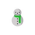 snowman icon. Element of colored Christmas holiday icon for mobile concept and web apps. Thin line snowman icon can be used for Royalty Free Stock Photo