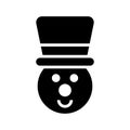 Snowman Icon Vector Symbol Design Illustration Royalty Free Stock Photo