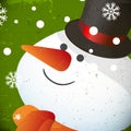 Snowman illustration for Christmas design