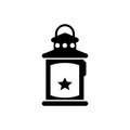 Snowman lantern icon - Simple Vector Illustration