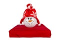 Snowman Lantern Royalty Free Stock Photo