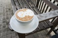 Snowman Latte Art Coffee