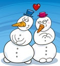 Snowman in love