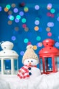Snowman for merry christmas Royalty Free Stock Photo