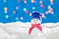 Snowman for merry christmas Royalty Free Stock Photo
