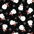 Snowman pattern Royalty Free Stock Photo
