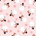 Snowman pattern Royalty Free Stock Photo