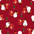 Snowman pattern Royalty Free Stock Photo