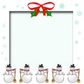 Snowman scrapbook page