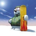 Snowman snowboard