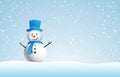 Snowman, Snowflakes and Winter background, christmas posters, Winter landscape,vector design