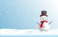 Snowman, Snowflakes and Winter background, christmas posters, Winter landscape,vector design