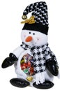 Snowman Toy with Candies Royalty Free Stock Photo