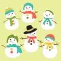 Snowman Vector Collection