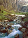 Snowmelt, Cirque du Gavarnie, France Royalty Free Stock Photo