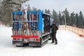 Snowmobile bus