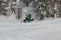 Snowmobile rider