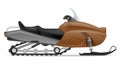 Snowmobile for snow ride vector illustration Royalty Free Stock Photo