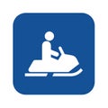 Snowmobile symbol icon illustration