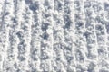 Snowmobile track marks on the snow Royalty Free Stock Photo