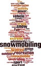 Snowmobiling word cloud