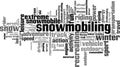 Snowmobiling word cloud