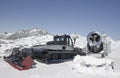 Snowplow and cannon at the Molltaler Glacier, Austria