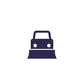 Snowplow icon, vector