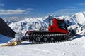 Snowplow / piste machine Royalty Free Stock Photo