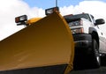Snowplow and truck Royalty Free Stock Photo