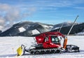 Snowplow in winter resort Jasna of Slovakia.