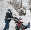 Snowplowing the driveway