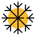 Snowproof fabric, icon