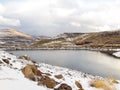 Snowscape of Mountain Ski Resort in Lesotho, Southern Africa