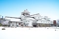 Toyama Castle, aka Azumi Castle, at Toyama city in japan Royalty Free Stock Photo