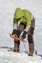 Snowshoeing in Carpathian mountains