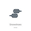 Snowshoes icon vector. Trendy flat snowshoes icon from winter collection isolated on white background. Vector illustration can be