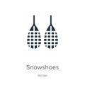 Snowshoes icon vector. Trendy flat snowshoes icon from winter collection isolated on white background. Vector illustration can be